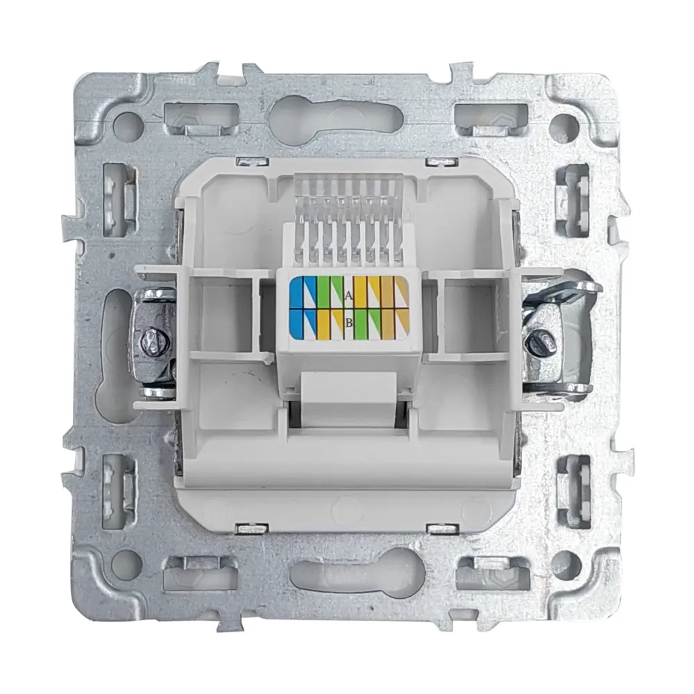 Розетка компьютерная MIRKL Grace RJ45 белая встраиваемая 89393857 STLM-1533710 - Вид №1