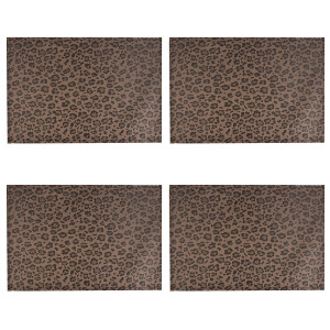 98263594 Набор салфеток сервировочных Леопард 45х30 см цвет коричневый 4 шт STLM-0611261 NOUVELLE