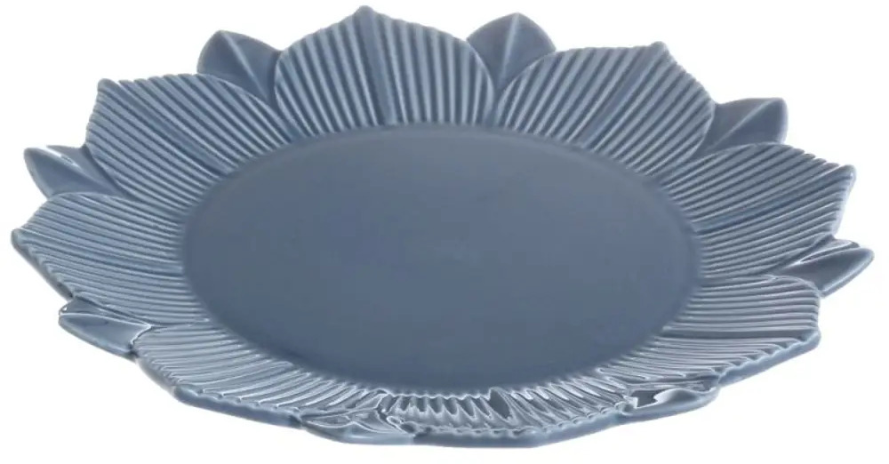 90823404 Тарелка десертная Myatashop 21x21 см фарфор цвет голубой STLM-0398637