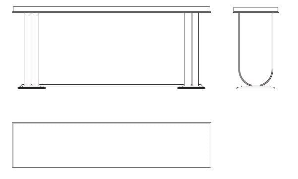 Прямоугольная мраморная консоль Sicis Concorde ARCH-00120259 - Вид №9
