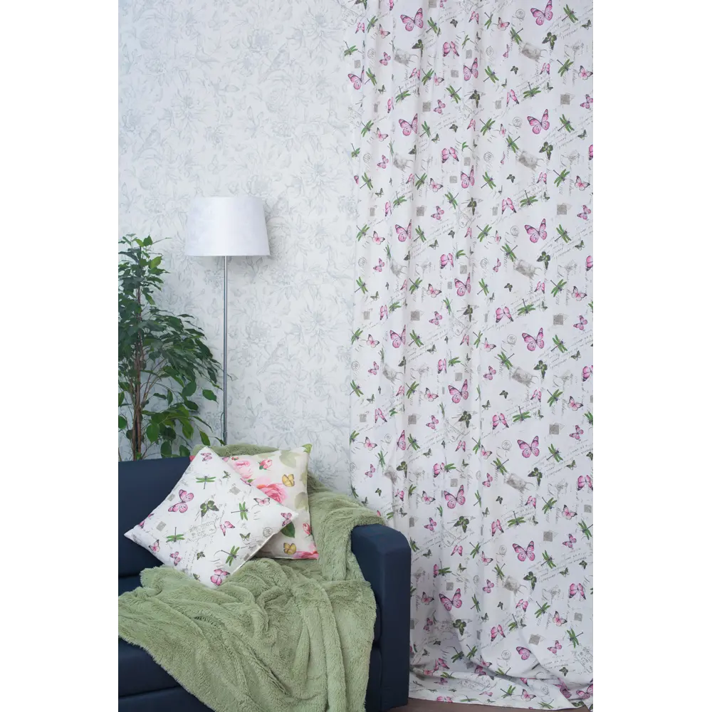 Штора Бабочки 160х260 роз Altali STLM-2109133 - Вид №7