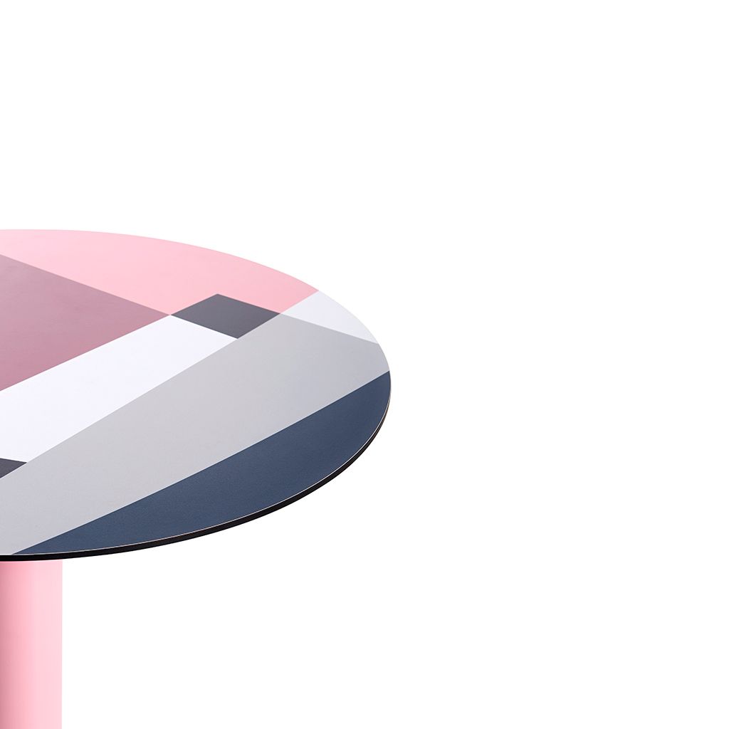 Высокий круглый ламинированный стол Diabla Abstrakt Mona ARCH-00140339 - Вид №10