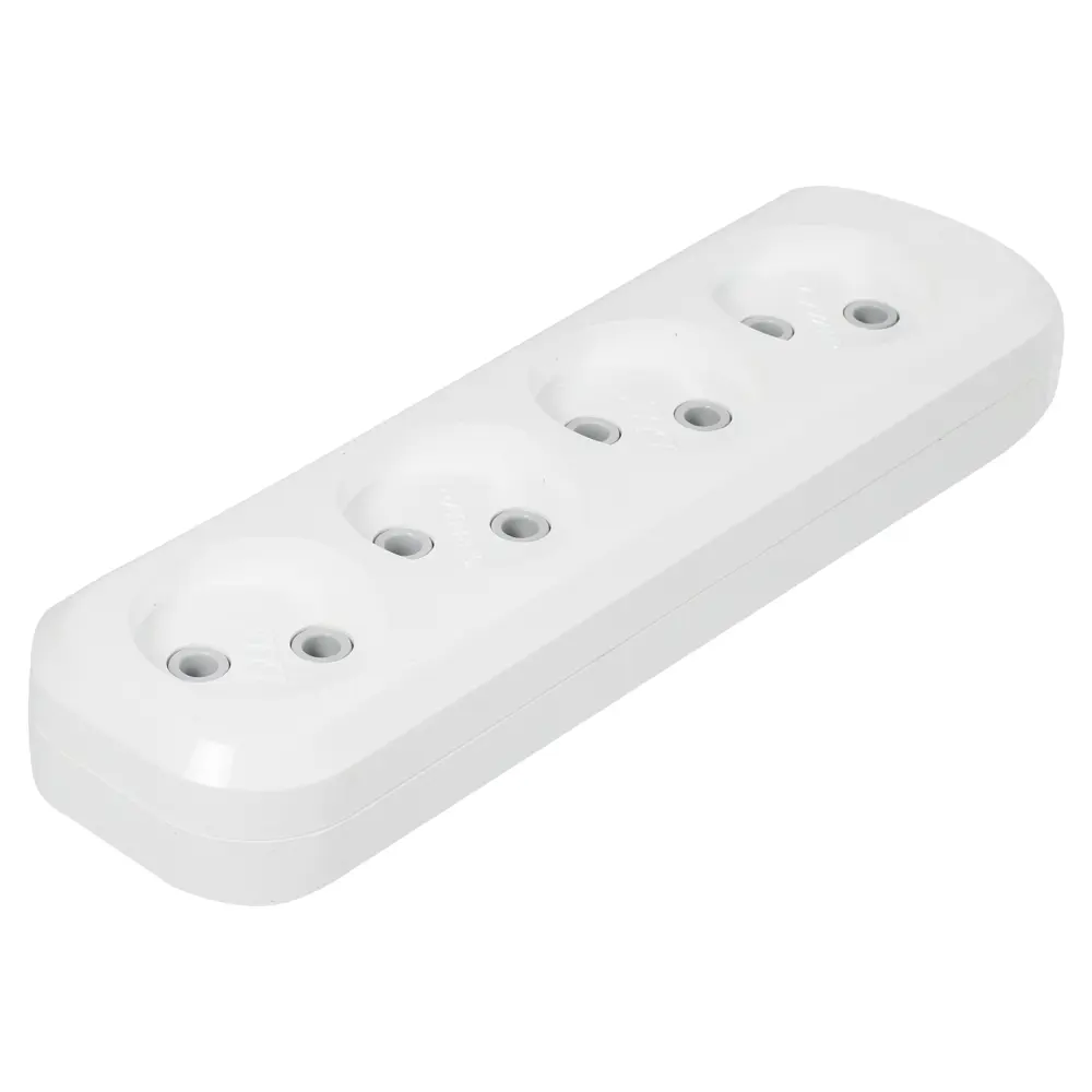 Колодка без заземления Lux 4 розетки 10А STLM-2005176 - Вид №1