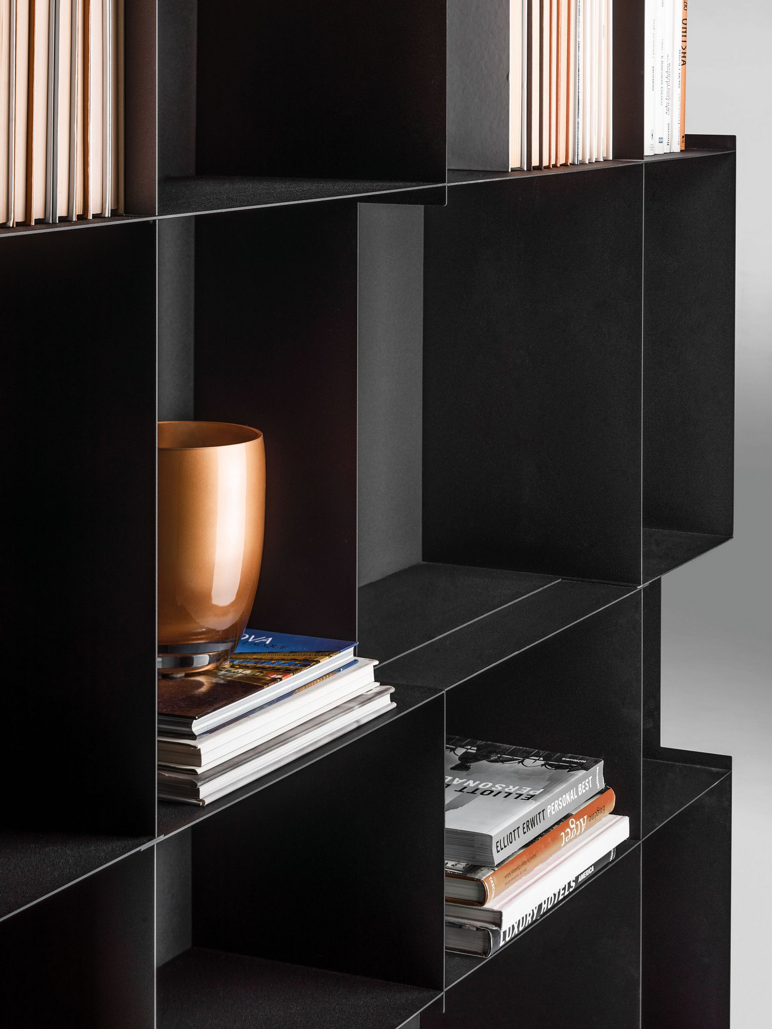 Модульный металлический книжный шкаф Ronda Design POLIS ARCH-00079988 - Вид №4