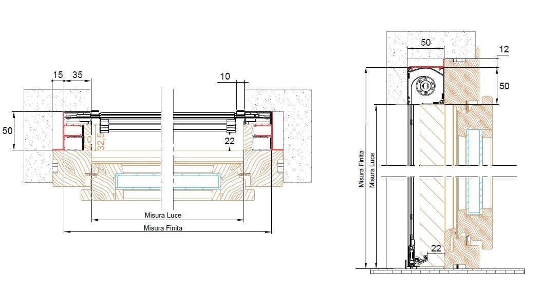Вертикальная встраиваемая москитная сетка Mv Line москитные сетки-вертикальный встраиваемый ARCH-00042291 - Вид №7