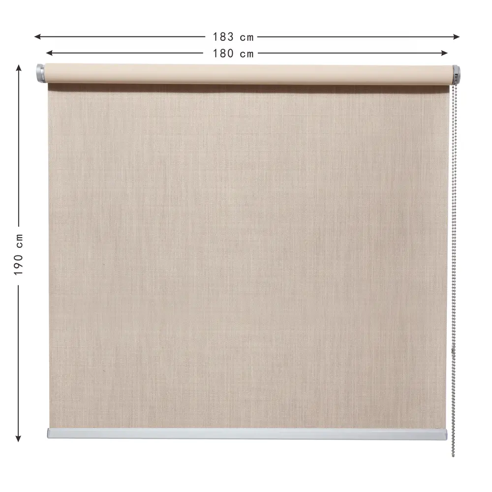Штора рулонная блэкаут Inspire Natal 180x190 см бежевая Trench 5 STLM-2092235 - Вид №2