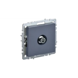 Розетка TV встраиваемая IEK Brite РТВ10-0-БрМ цвет морская волна цвет маренго