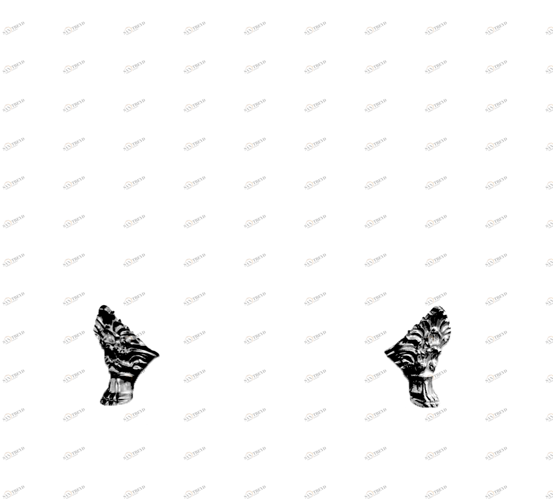 Gentry Home Bexley Cast iron bathtubs with feet Императорский темный никель GH101022 