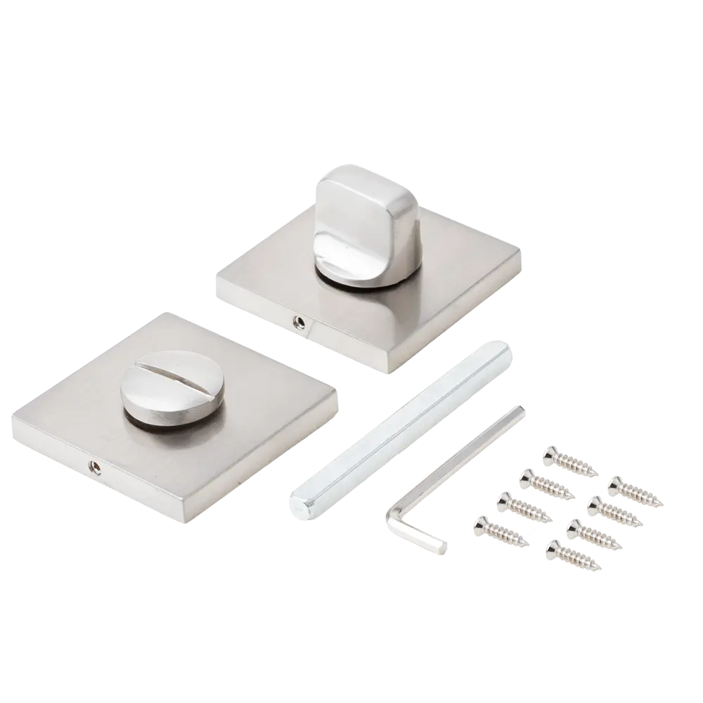 Завертка дверная квадратная Armex WC-3003-A алюминий цвет никель STLM-2181682 - Вид №1