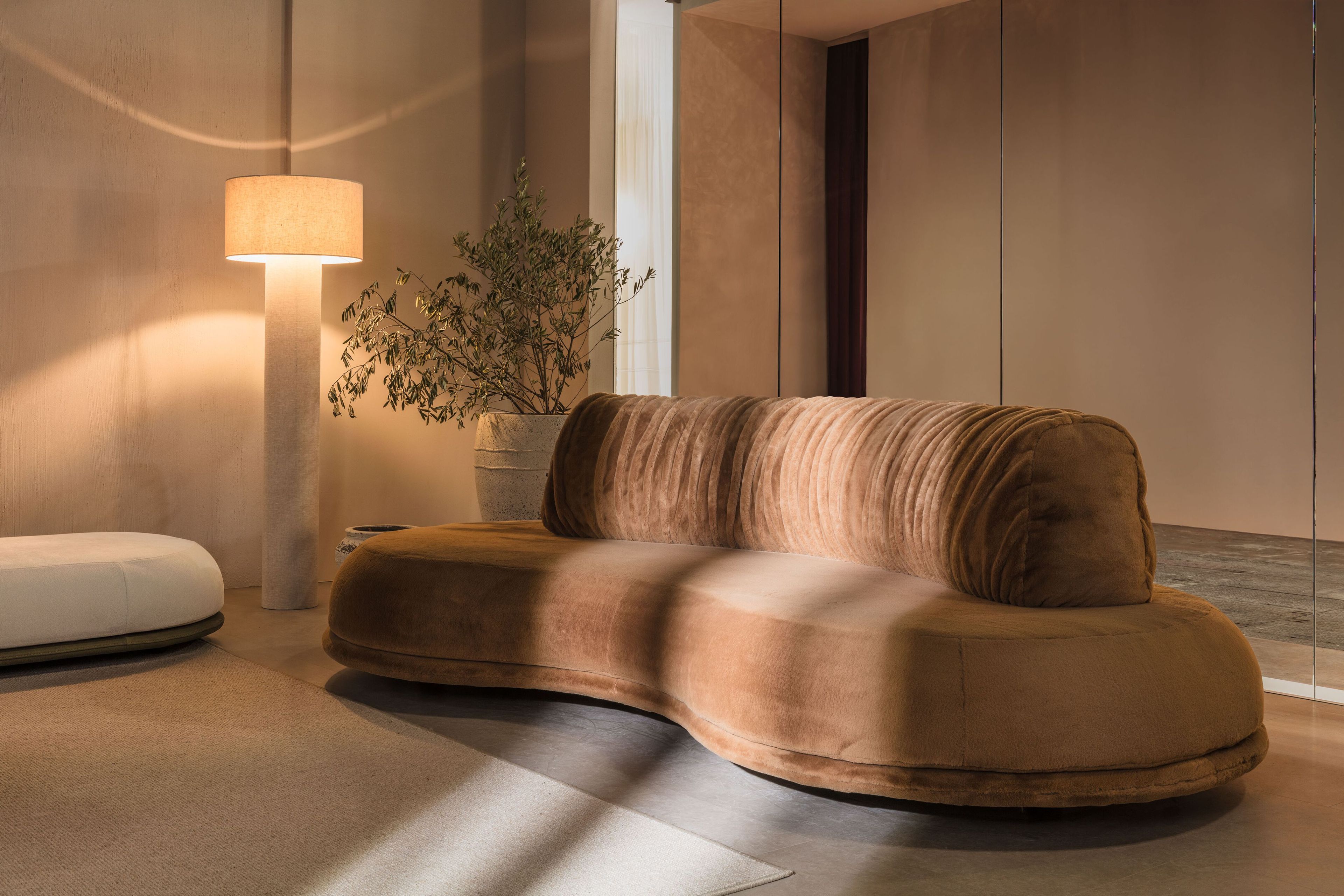 Тканевый изогнутый модульный диван NICOLINE BREAK ARCH-00001206 - Вид №6