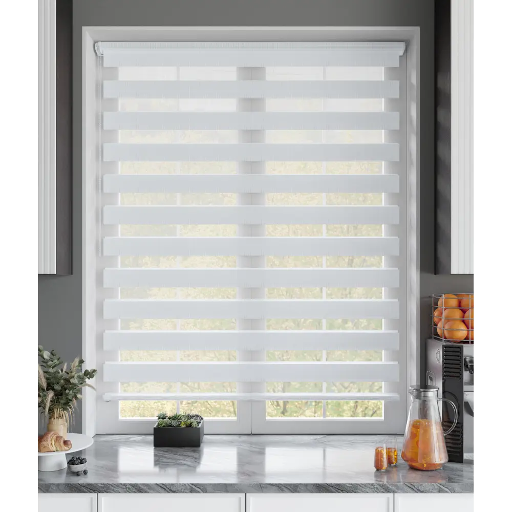 Рулонная штора день-ночь MIAMOZA Петер 160x175 см белая 89411383 STLM-1577948 - Вид №6