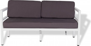 АЛ-Д2-0001 "Эстелья" диван двухместный, алюминиевый каркас 4SIS