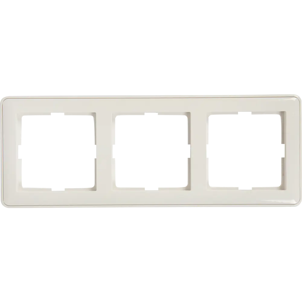 Рамка SYSTEME ELECTRIC W59 трехместная для розеток и выключателей 18799172 STLM-0012743