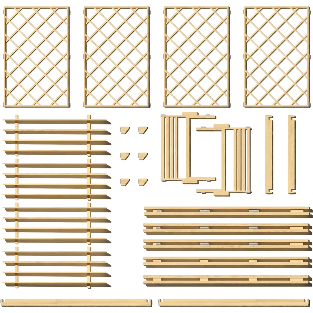 Пергола садовая Мечта садовника 1.43x2.2x2.33 м дерево желтый Santreyd STLM-2028136 - Вид №2