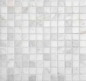 Dolomiti Bianco POL-толщина 4мм  мозаика 298х298х4 чип 23х23 (0,089м)