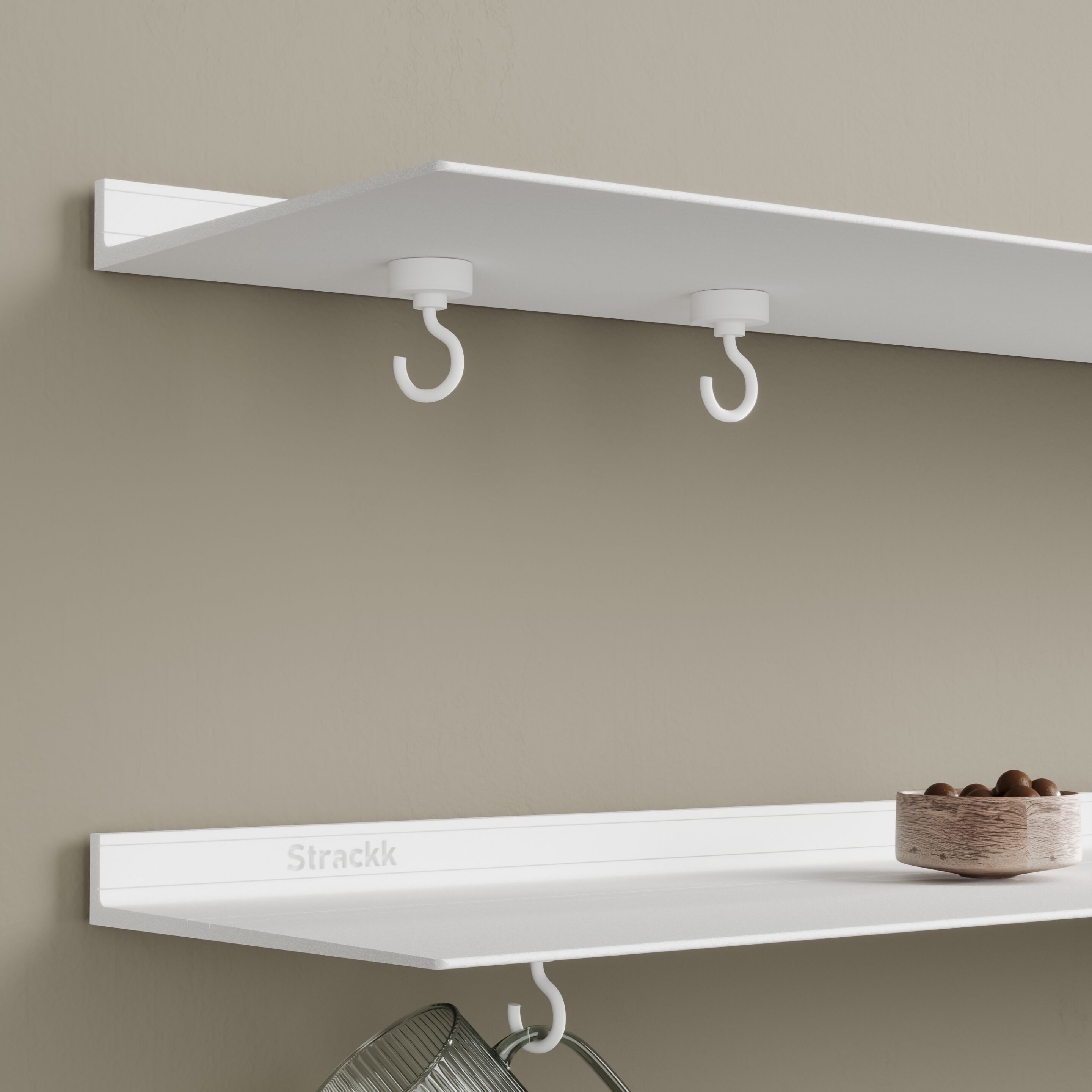 Алюминиевые полки крючки Strackk WALL SHELF WITH MAGNET HOOKS ARCH-00045633 - Вид №8