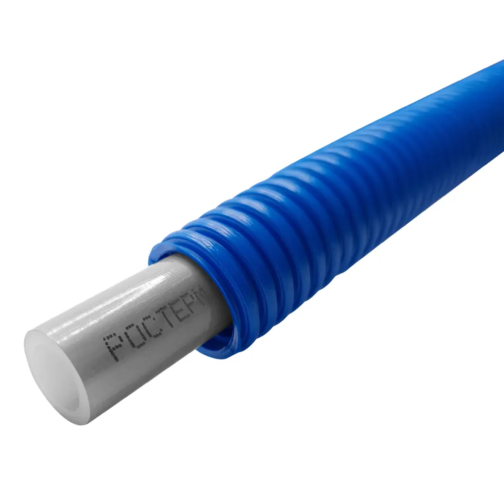 Изоляция для труб гофрированная Ростерм 25 мм бухта 100 м полиэтилен синяя STLM-2151980 - Вид №1