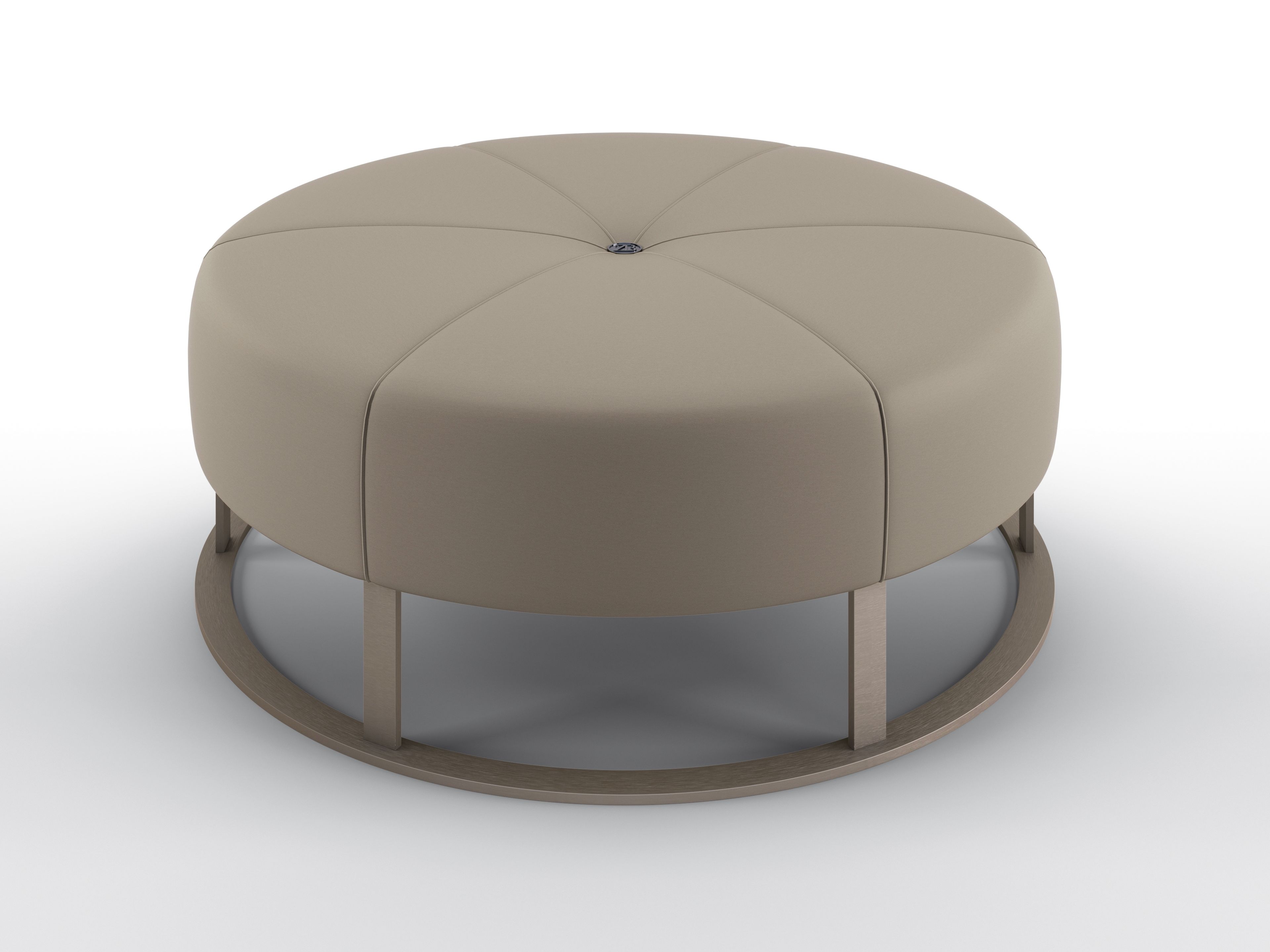 Кожаная изогнутая мягкая скамья BRUNO ZAMPA BLANCA ARCH-00111371 - Вид №1