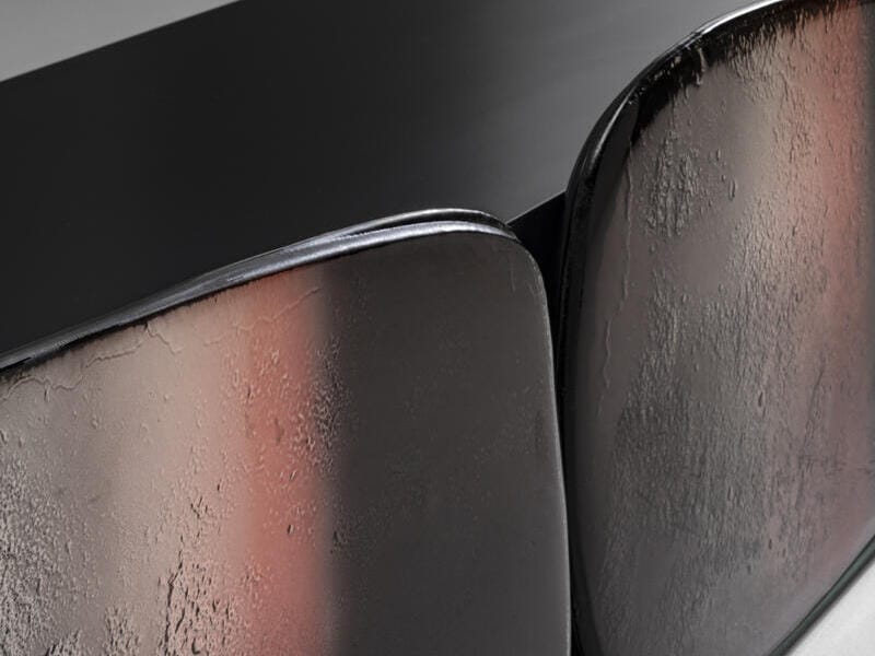 Низкий стеклянный шкаф для телевизора с распашными дверцами ARTE VENEZIANA Melt ARCH-00119146 - Вид №6