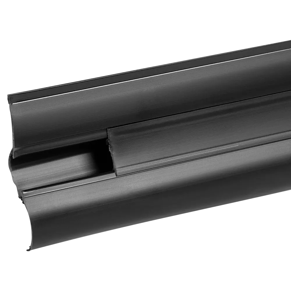 Плинтус напольный Pro Дом ПВХ цвет черный 2200x55x23 мм 89443415 STLM-2099256 Santreyd 