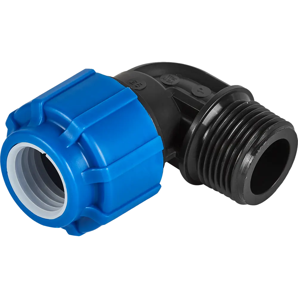 Отвод комбинированный 90° ПНД ТПК-Аква 1"x25 мм НР 82382607 STLM-2080417 