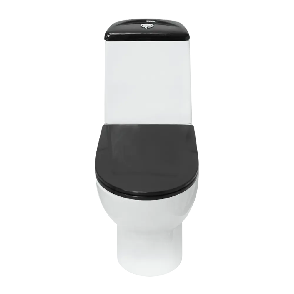 Унитаз-компакт Sanita Luxe Best Color Black SL DM сиденье с микролифтом цвет черный STLM-2203473 - Вид №1