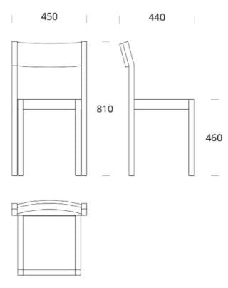 Деревянный мягкий штабелируемый стул Nikari семинар ARCH-00077208 - Вид №9