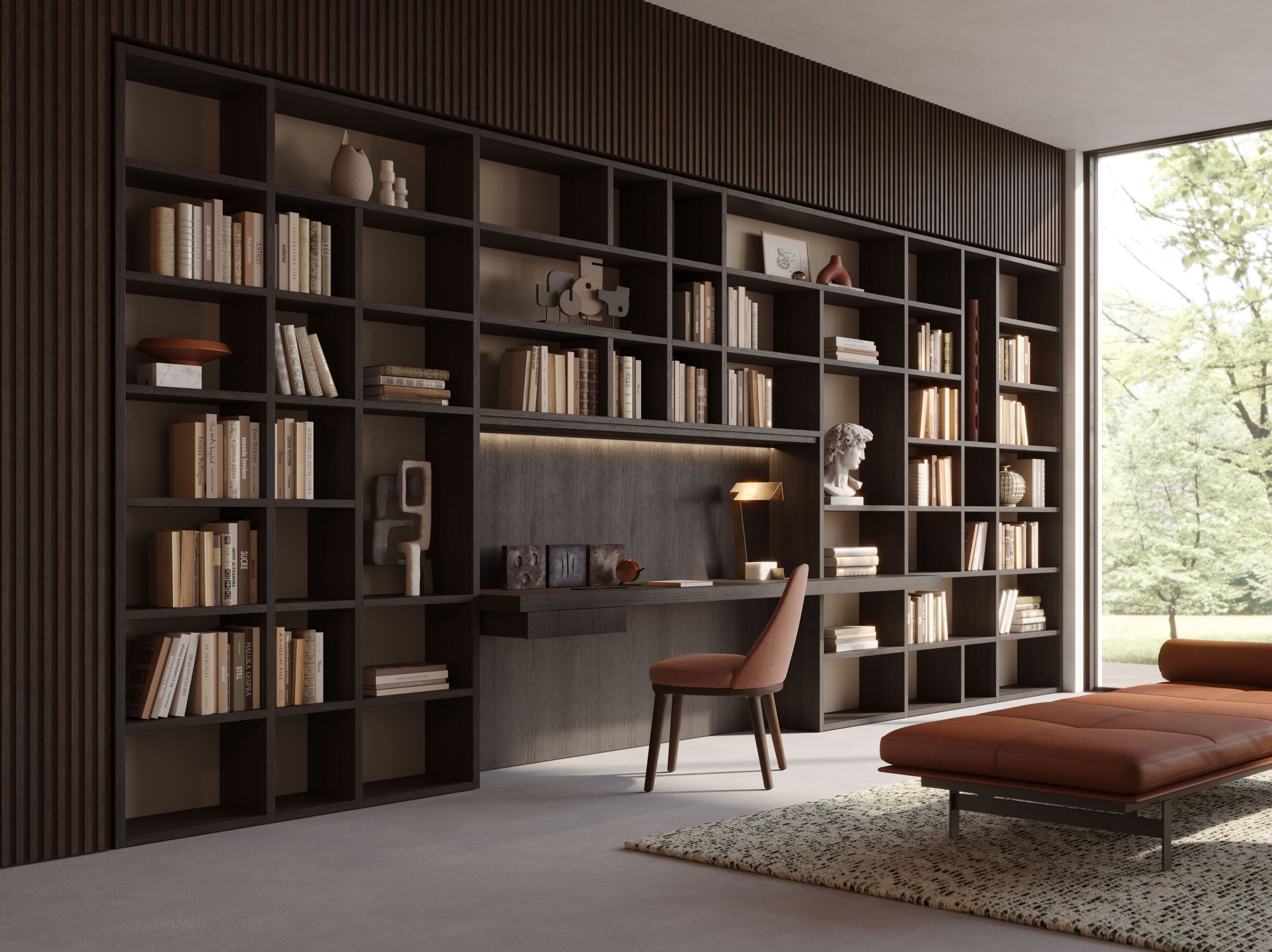 Индивидуальный модульный модульный книжный шкаф Lema Selecta ARCH-00117006 - Вид №8