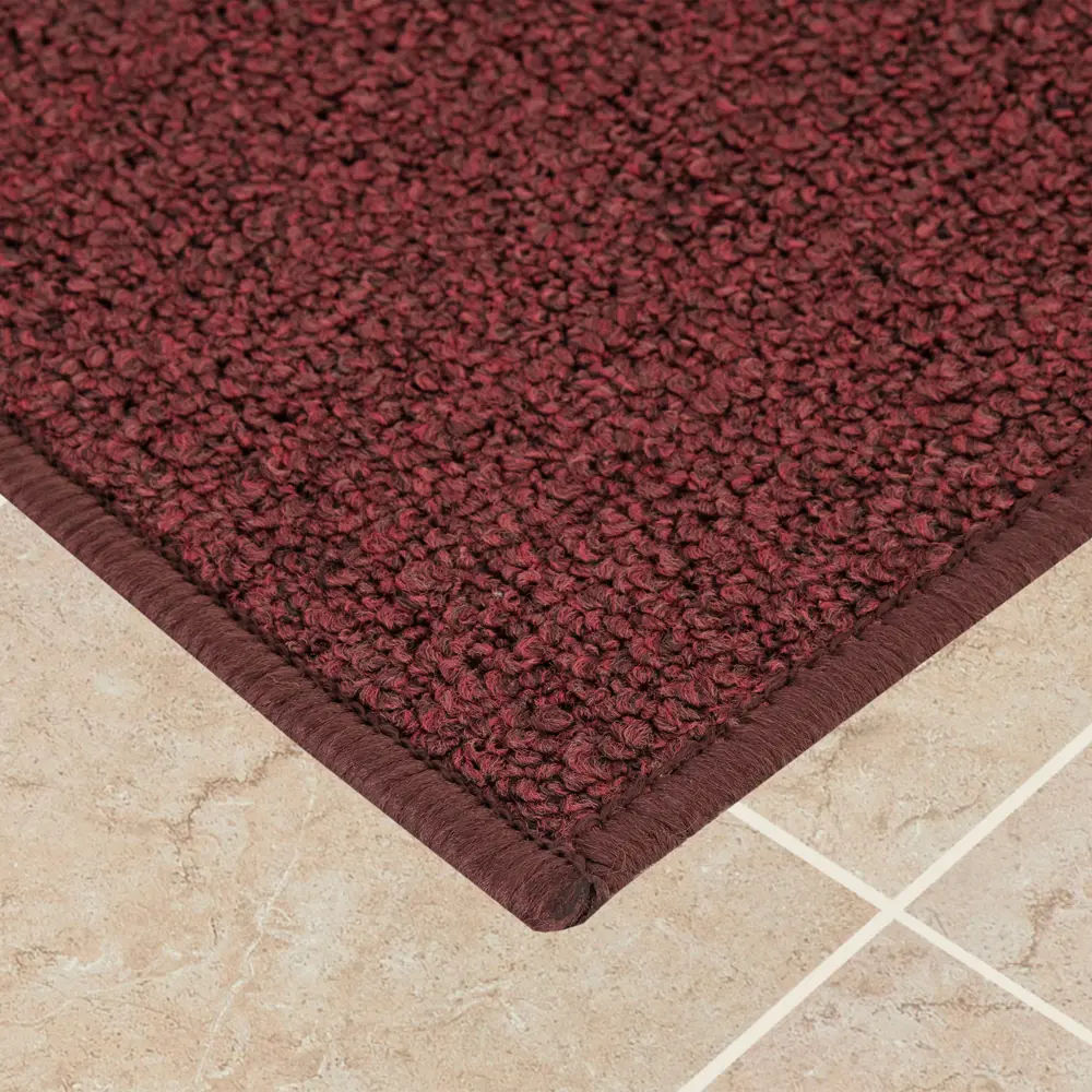 Коврик Детройт 40x60 см, полипропилен/резина, цвет бургундия CTIM STLM-2190176 - Вид №1