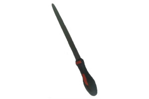 15737109 Треугольный зауженный напильник с ручкой PVC (200 мм, насечка №2 средняя) 3752200 BAUM