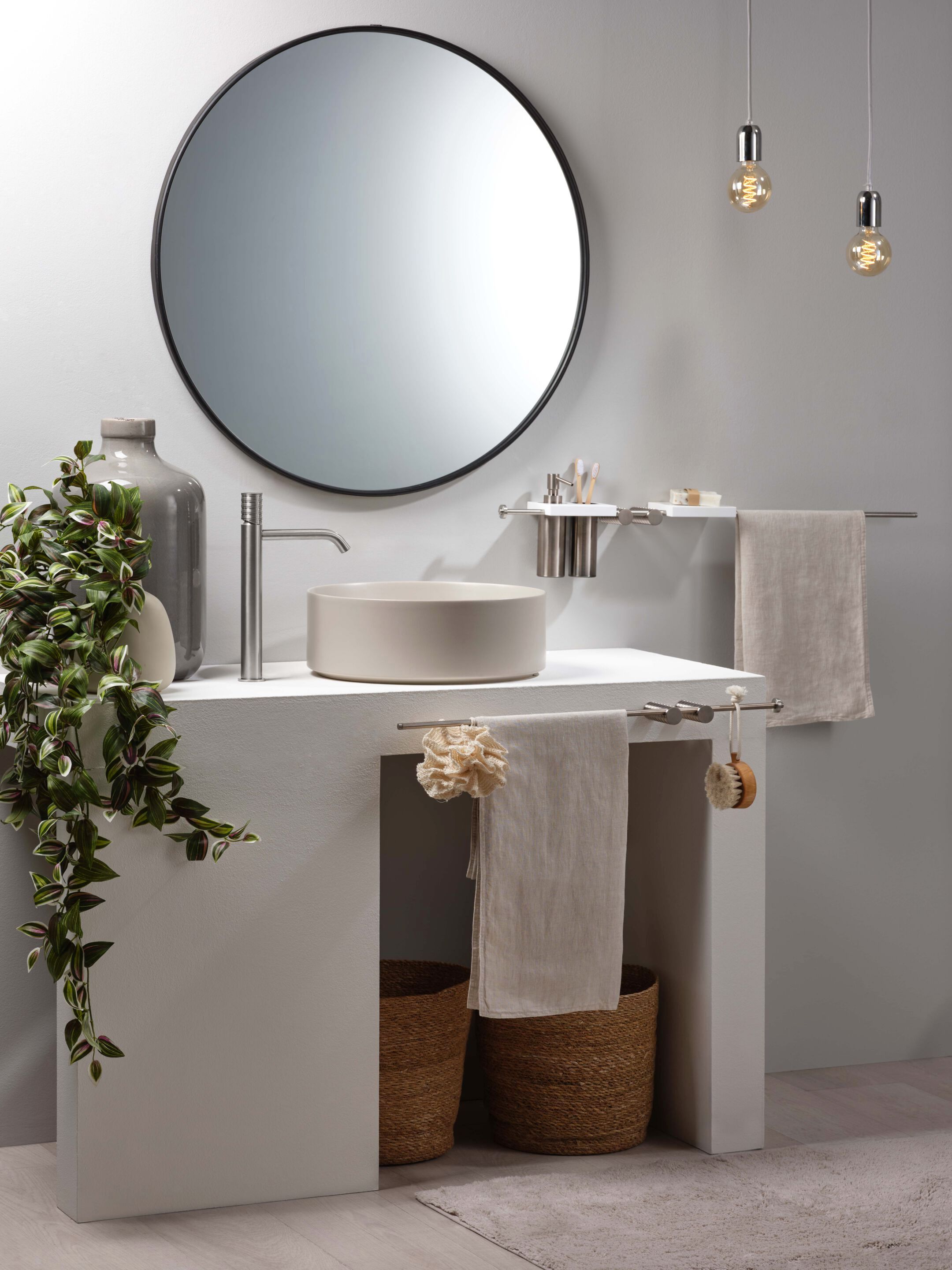 Однорычажный высокий смеситель для раковины Ritmonio диаметр 35 отпечатков пальцев ARCH-00067307 - Вид №4