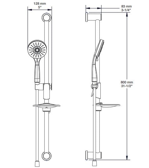 Термостатический набор для душа с душем BARIL Zip B66 ARCH-00118907 - Вид №3