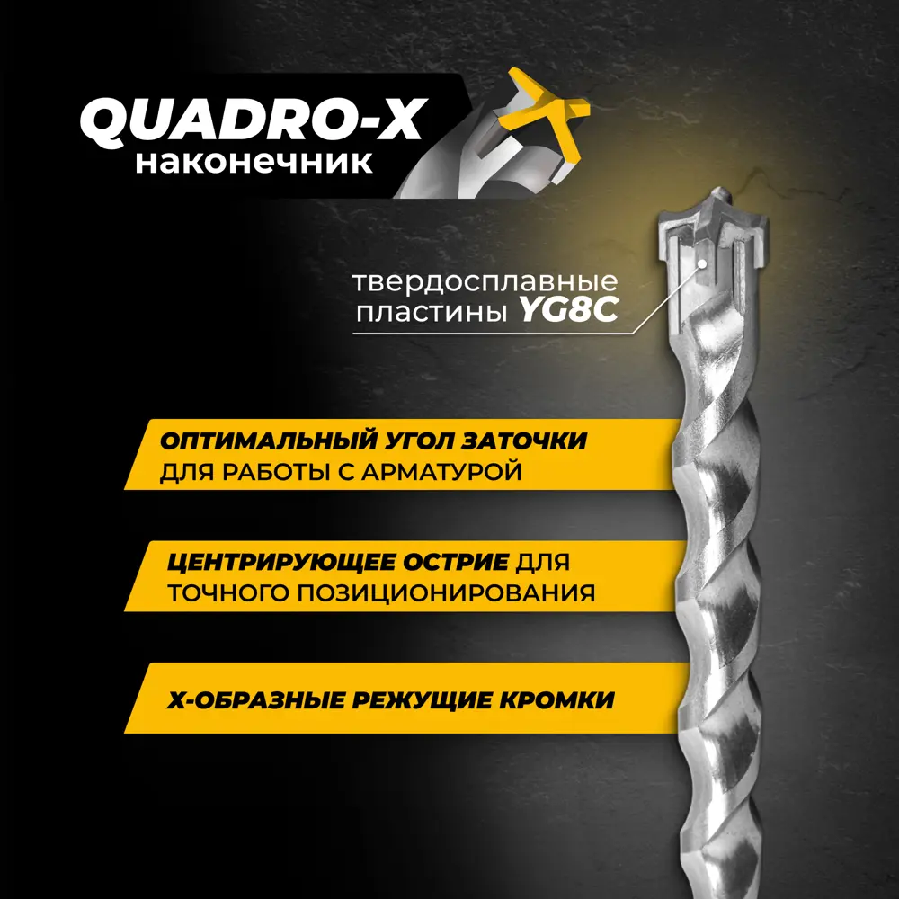 Набор буров по железобетону SDS Plus Rage Furious №1 567005, 5 шт STLM-2053226 - Вид №3