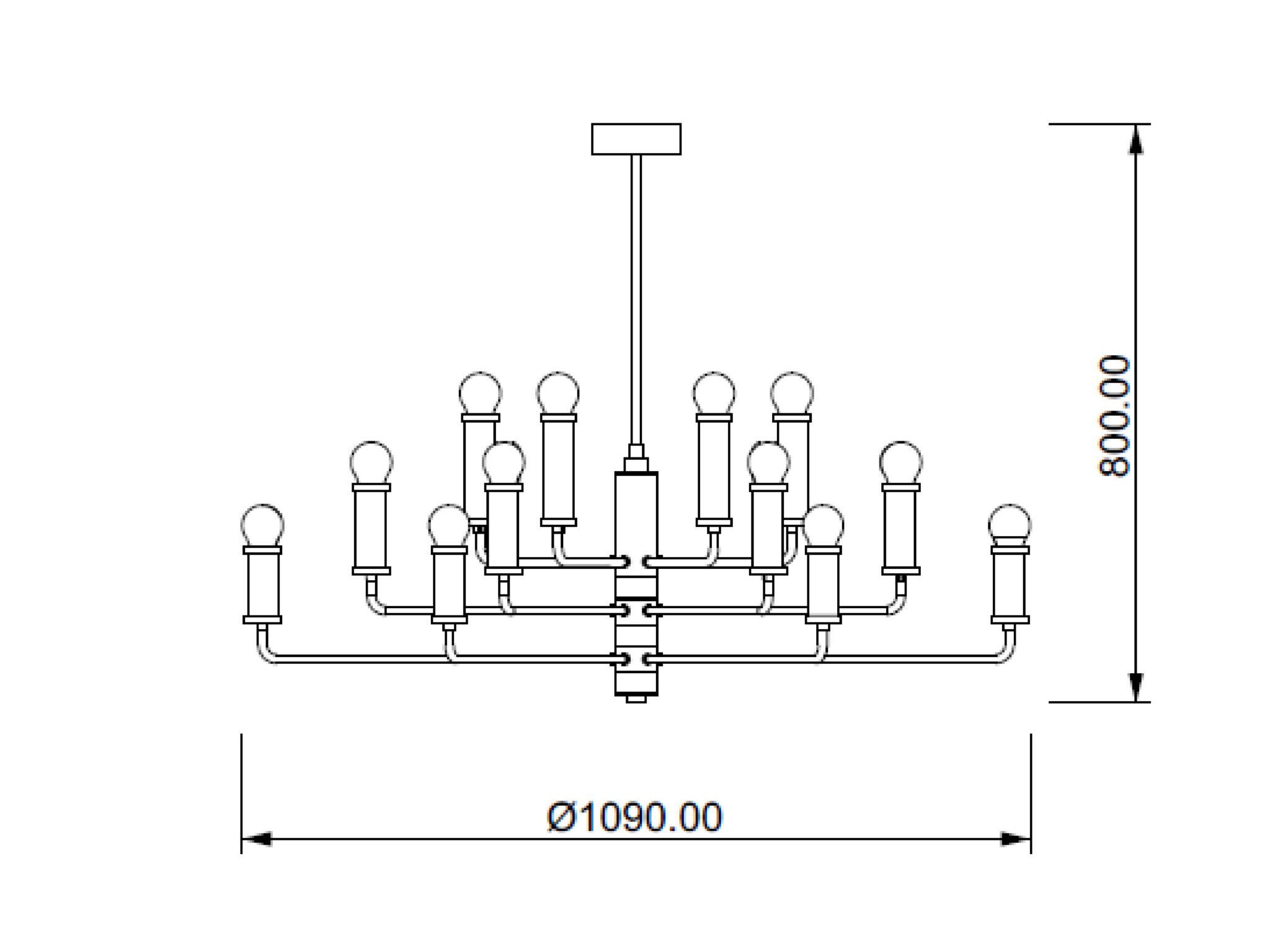 Металлический светодиодный подвесной светильник Lampex Italiana Lumen ARCH-00118054 - Вид №2
