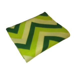 Плед «ZigZag-060» 130х170 см флис цвет зелёный 14839405 STLM-2159361