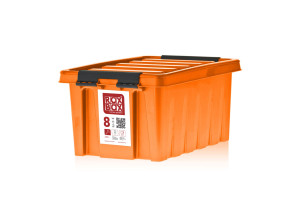 18575695 Ящик с крышкой 8 л, оранжевый 008-00.12 Rox Box