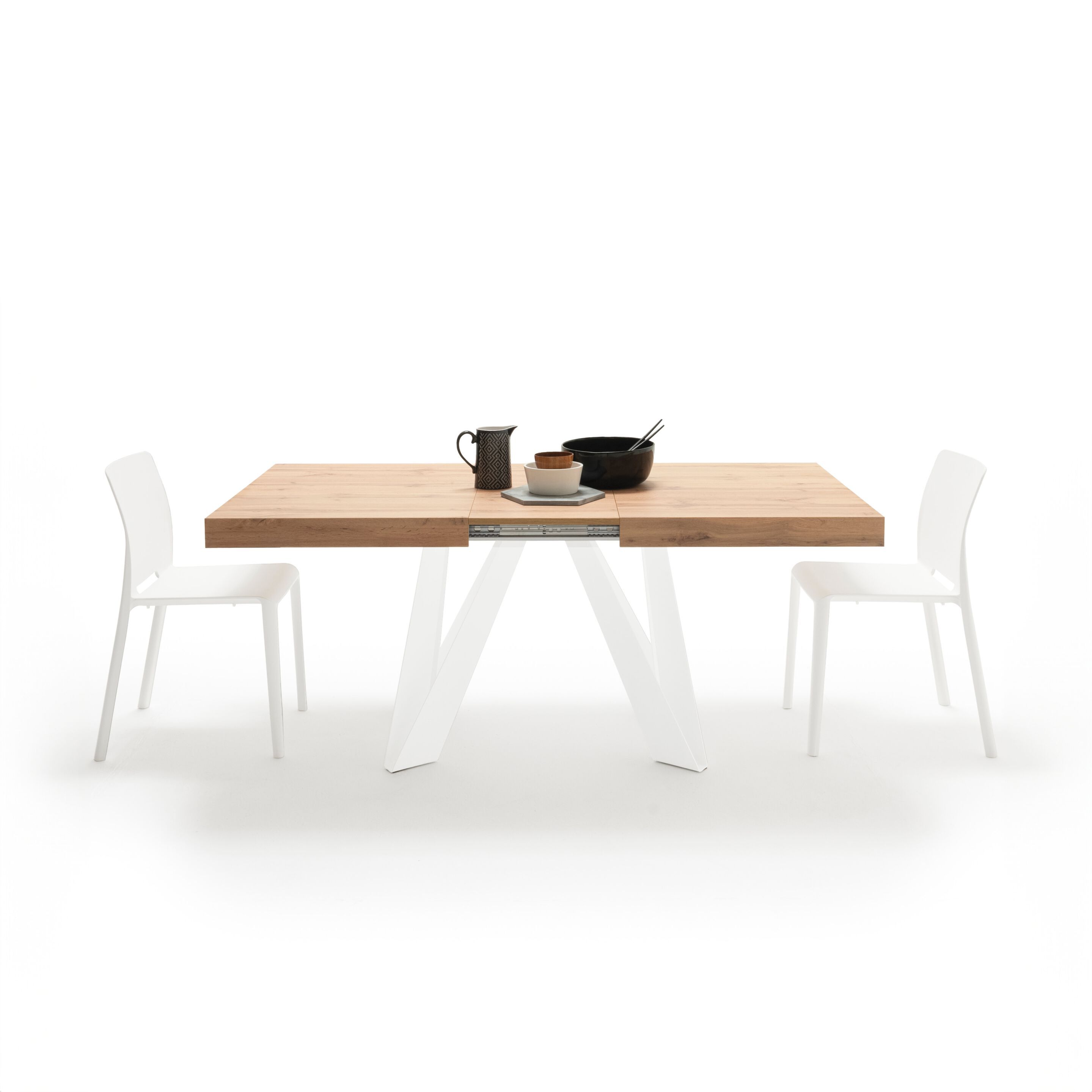 Выдвижной прямоугольный стол из железа с меламиновой столешницей Mobili Fiver ROMINA ARCH-00069646 - Вид №14