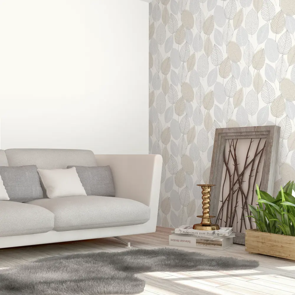 Обои флизелиновые Victoria Stenova Scandinav бежевые 1.06 м VS285196 Scandinavia STLM-2132210 - Вид №3