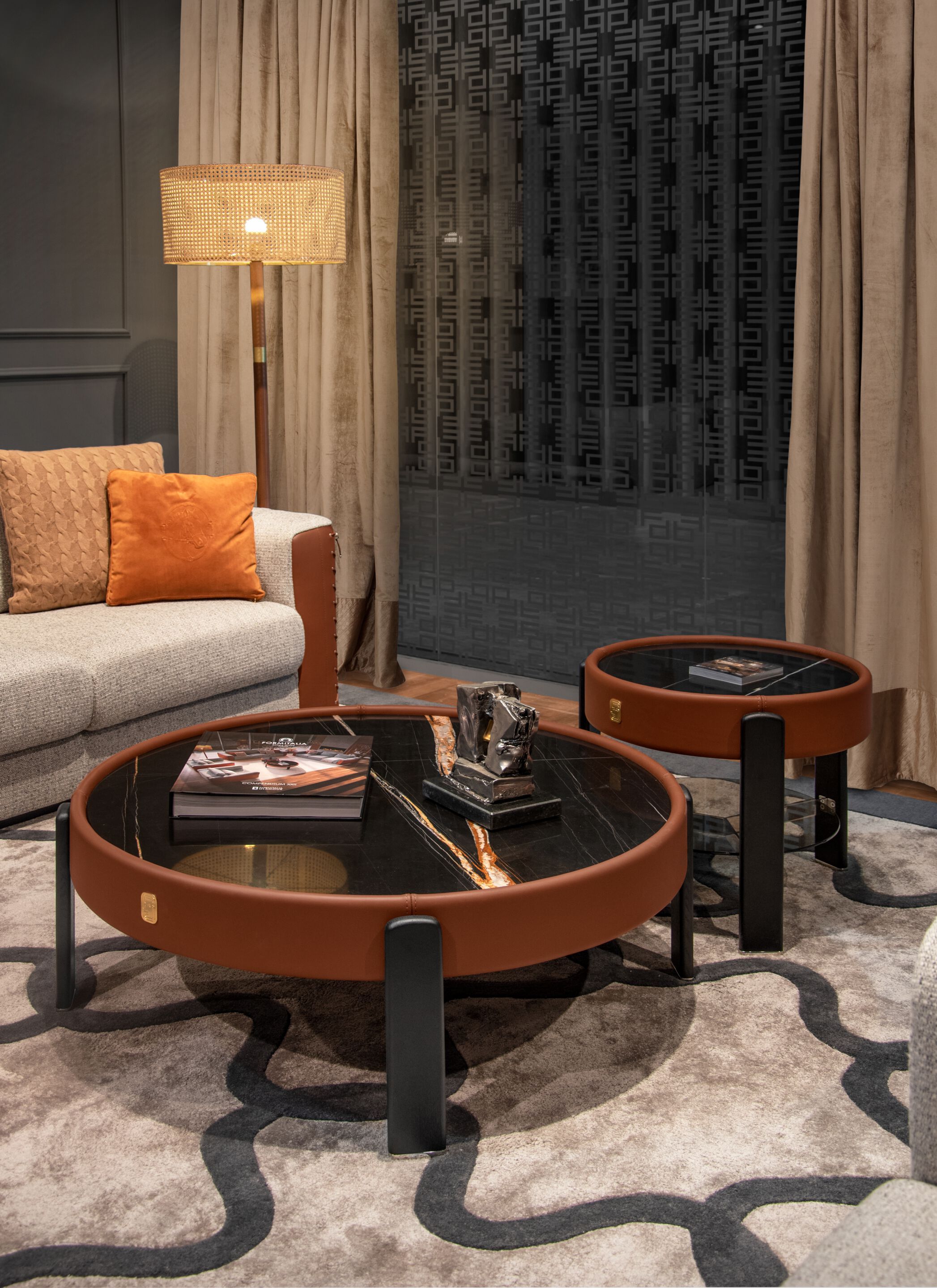 Мраморный низкий круглый журнальный столик Formitalia KEAN ARCH-00044657 - Вид №12