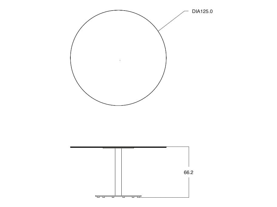 Круглый керамический садовый стол TRIBÙ T-Table ARCH-00133800 - Вид №9