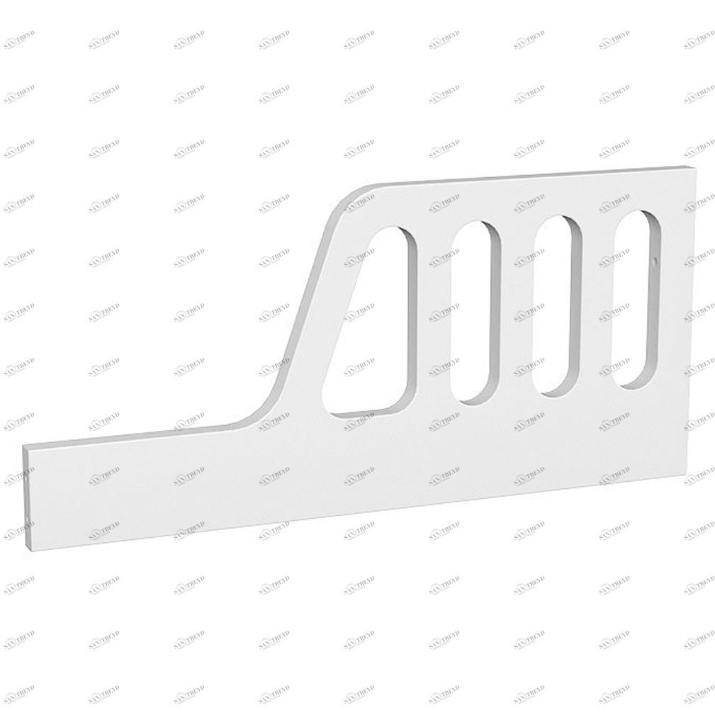 Ограничитель для кроватки Classic белый ELLIPSE ELLIPSE CLASSIC 351697 Белый Santreyd 