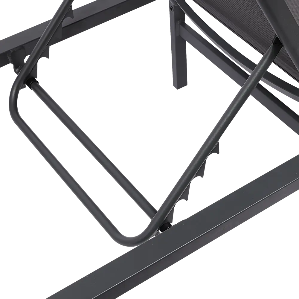 Шезлонг BEGINIA Kreo 191x60x30.5 см алюминий серый STLM-2079858 - Вид №12