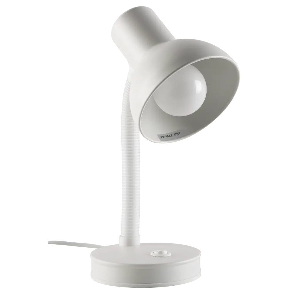 Настольная лампа Inspire Buro E27x40 Вт цвет белый STLM-2169368 - Вид №3
