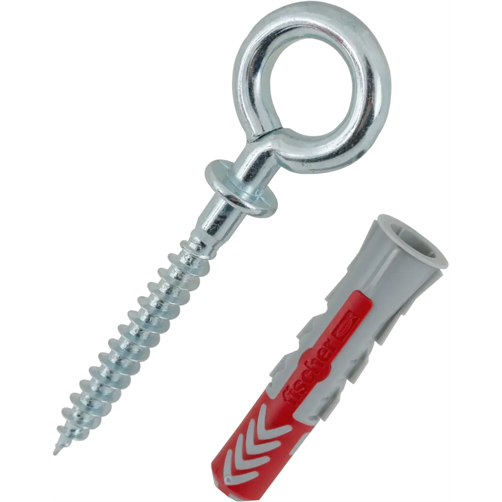 Дюбель универсальный DuoPower 10x50 мм, крюк-кольцо, 2 шт FISCHER STLM-2197411 - Вид №1