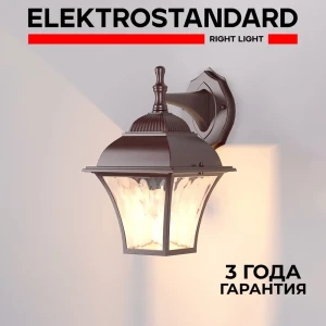 Светильник настенный уличный Elektrostandard GL 1009D Apus 40 Вт IP33 цвет шоколад