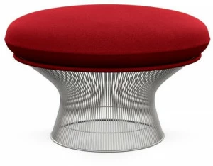 KNOLL Мягкая подножка из стали и ткани Platner