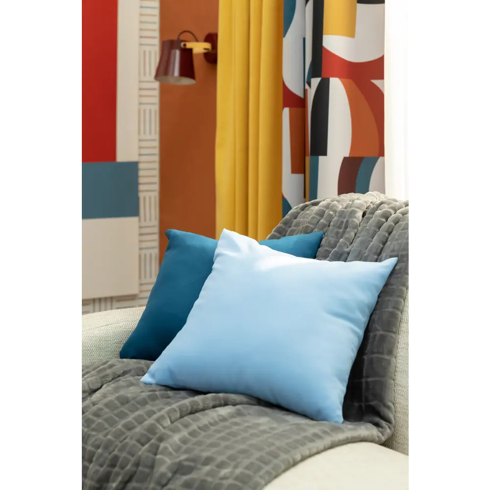 Подушка декоративная «Яркость» 40х40 см цвет голубой SEASONS STLM-2123476 - Вид №5