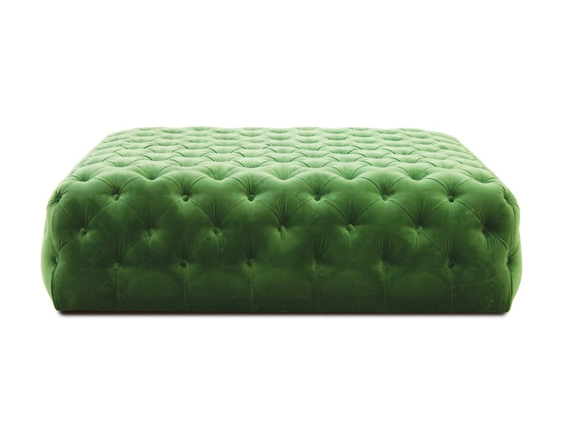 Квадратный пуф из велюра CREARTE COLLECTIONS Capiton Contemporain ARCH-00069367