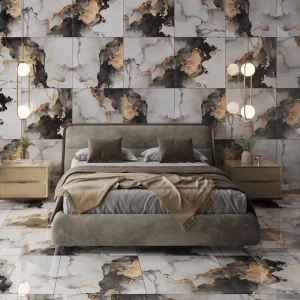 Concor Golden Sky — керамогранит золотой мрамор 60×60 см 89386038