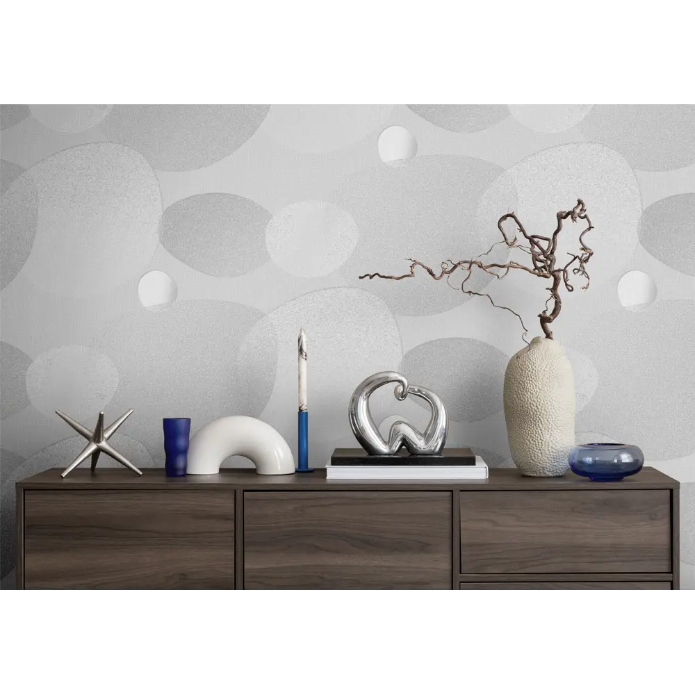 Обои флизелиновые Victoria Stenova Контраст 1.06 м серые VS587207 STLM-2208766 - Вид №4